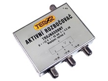 Aktívny anténny rozbočovač TEROZ č.424 s 3 výstupy
