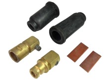 Rýchlospojka zváracích káblov RS 400 - čierna, zástrčka a zásuvka