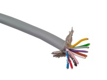 Kabel kulatý vícežilový HELUKABEL 20035 LIYCY 10x0.25mm2 Cu strieborno-šedý