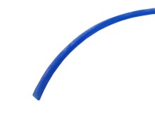 Silikónová bužírka priemer 3,0 x 0,5 mm - modrá, metráž