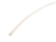 Silikónová bužírka 1.0 x 0.2 mm, biela, metráž