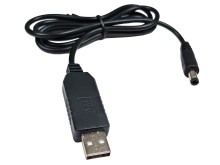 USB Kábel s STEP-UP Meničom 12V a Konektorom 5.5/2.1mm