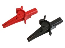 Meracie krokosvorka PEAKTECH, sada 2ks, čierna a červená