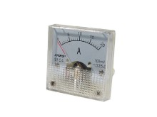 Analógový panelový ampérmeter 20A DC 45 x 45 mm