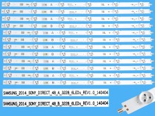 Sada LED podsvietenia 477mm pre LCD TV Sony - 12 kusov