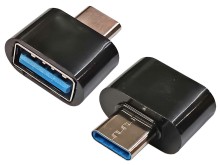 Adaptér USB-A na USB-C čierny
