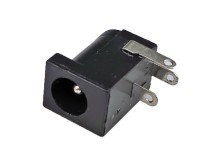 Napájací konektor 5.5 x 2.1mm s vypínačom, uhlový 90°, pájací