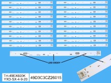 LED podsvit 260mm sada pre Panasonic TV - 20 pásikov TNP4G622-1