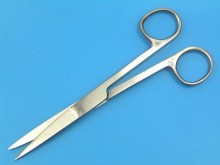 Chirurgické nůžky 130 mm - nerezové