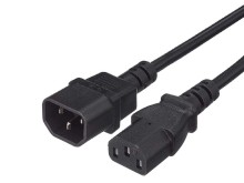 PremiumCord Napájací predlžovací kábel 2m s IEC 320 C13/C14