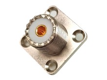 UHF Panelový Prírubový Konektor Samica - Pájecí