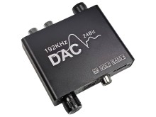 Digitálny audio prevodník Toslink/SPDIF na 2x RCA s reguláciou