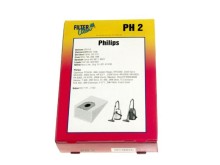 Sáčky do vysávače PHILIPS PH2m - Sada 4ks + Motorový filter 1ks
