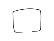 Tesniaci dvierka rúry Whirlpool 481946818109