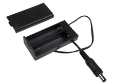 Puzdro na batérie 2x AA s vypínačom a konektorom 5.5 x 2.1mm