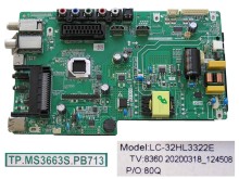 LCD modul základná doska Sencor SLE3226TCS TP.MS3663S.PB818