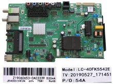 LCD modul základná doska EBT66099833 pre LED TV LG 49UM7400PLB