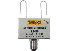 Anténny zosilňovač DVB-T / DVB-T2 16dB TEROZ č.446