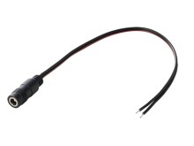 Napájací predlžovací kábel 0.2m s konektorom 5.5x2.1mm