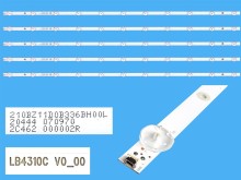 LED podsvit 858mm pre LCD TV Philips - sada 6 pásikov