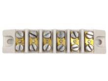 Keramická svorkovnica 105 x 24 x 20 mm - 8 pólov