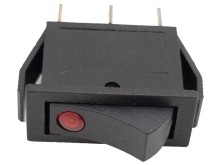 Kolískový prepínač 3 vývody 16A 10x30 mm s diódou
