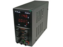 Laboratórny napájací zdroj PCW07A 0–30 V / 5 A, CV/CC, USB 5 V / 2 A