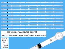 LED podsvit 1025mm pre LCD TV Samsung - BN96-38479A a BN96-38480A