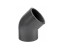 Koleno 45° PVC na lepenie 125 mm