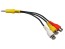 Kompzitný AV kábel JACK 4 PIN - 3x CINCH pre LED TV SAMSUNG