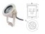 LED svetlo RISE nerez 3x3W teplá biela 3000K 24V DC