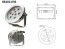 LED Svetlo RISE 9x1W RGB-DMX Nerezové na Noze 30° 24V DC