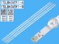 LED podsvit sada Vestel 17DLB43VER1 - 4 pásky 820mm