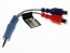 Kompzitný AV kábel 3.5 mm jack 3 piny - 2x CINCH pre TV Samsung