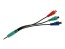 Kábel redukcia 3.5mm jack na 3xCINCH R+G+B 0.1m Philips 996590002489