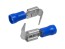 Konektor Faston 6.3mm krimpovací s modrou izoláciou