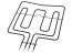 Horné topné teleso do rúry BOSCH / SIEMENS 00214699 - 1700W