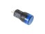 Modrá LED kontrolka 12V AC/DC s montážním otvorem 16mm