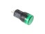 LED kontrolka zelená 24V AC/DC, montážní otvor 16mm