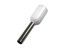 Krimpovacia dutinka trubičková izolovaná biela 1.0 mm² - 10 ks