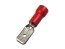 Konektor Faston 4.8mm krimpovací s červenou izoláciou