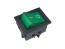 Kolébkový dvoupólový vypínač 250V / 15A WSM 9105L zelený ON-OFF FASTON 6,3