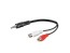 Kábel 3.5mm jack na 2xCINCH 0,2m PremiumCord