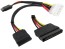 Napájací kábel PC 5.25 na 2xSATA - PremiumCord
