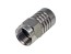 Kompresný F konektor pre káble 3.9 / 6.8 mm - čierny