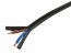 Kábel H03VVH2-F 2x0,75mm² s PVC izoláciou, čierny, meteráž