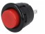 Kulaté tlačítko spínač MIYAMA DS412R červené 3A / 125V AC