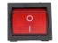 Kolískový vypínač s neónkou 19,5 x 22 mm, 6A/250V, 10A/125V
