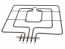 Hriace teleso horné s grilom 2800W BOSCH SIEMENS 20008179 originál