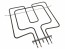 Vykurovací teleso horné s grilom 481225998466 pre WHIRLPOOL a INDESIT